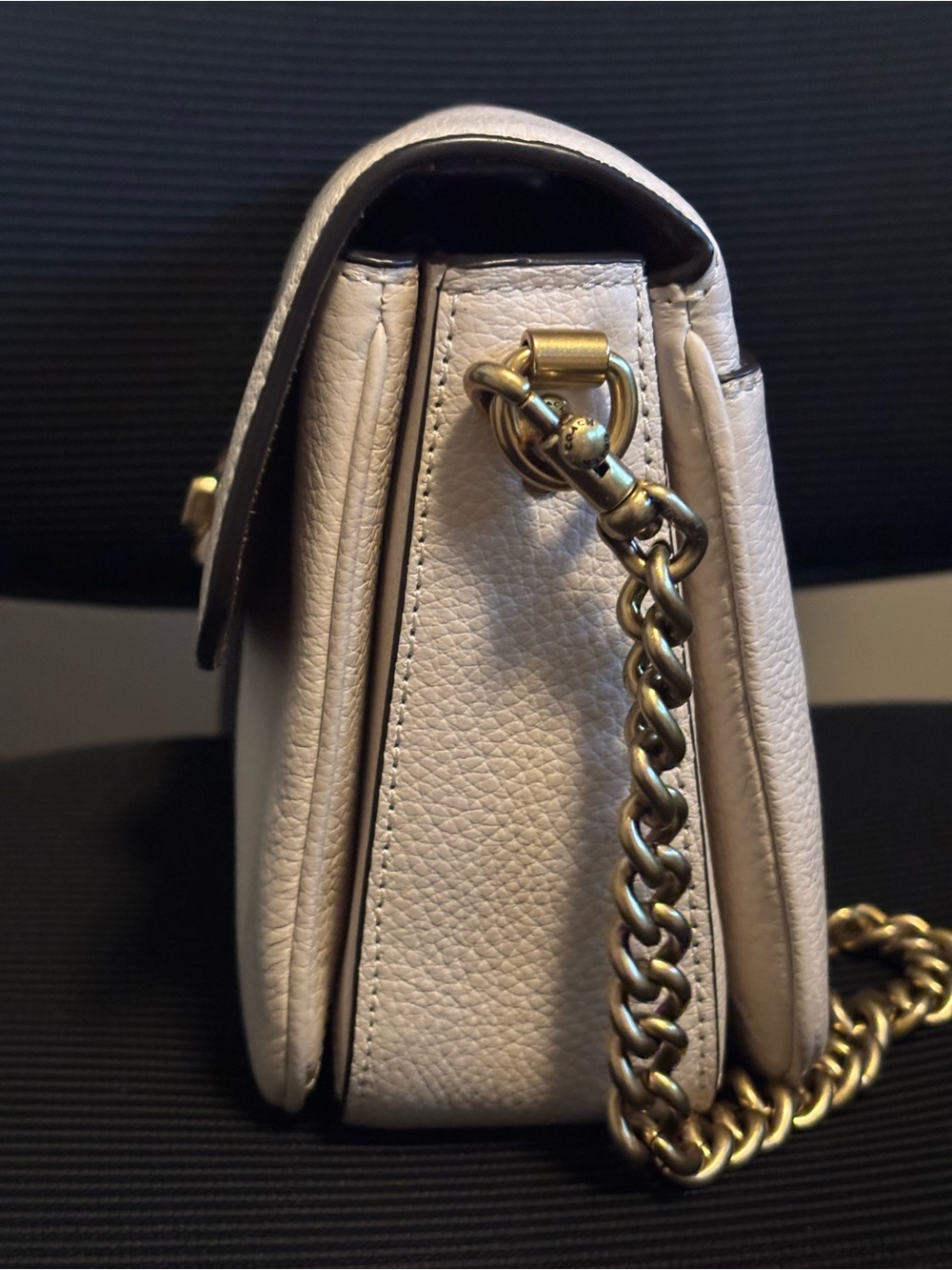 Coach Ivory Crossbody Bag with Gold Accents - Picture 8 of 15